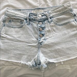 Abercrombie & Fitch Light Blue Jean Shorts